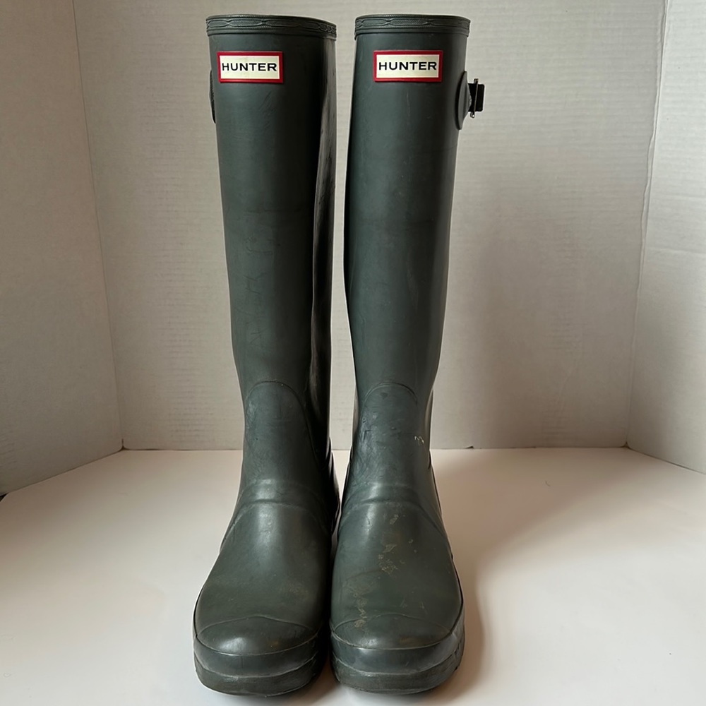 Matte Grey Hunter Boots